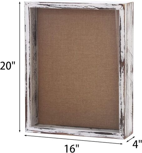 bectsbeff مربع الظل الكبير 16x20 صناديق عرض الظل العميق اضافية، وصناديق الظل فتح الجبهة السائبة مع باب مغناطيسي لحفل الزفاف العسكرية جيرسي الحيوانات الأليفة التذكارية تذكرة كعب تذكارات - أسود in Kuwait