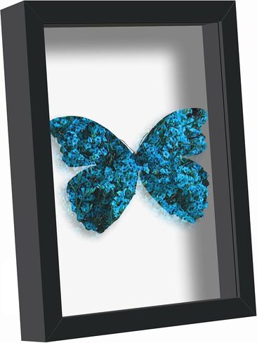 Picrit 8.5x11 Shadow Box Frame, Display Case Box with High Definition Real Glass and Black Back for Memorabilia, Baby Items, Wedding Memories, Crafts, Tickets and Photos, Black in Kuwait
