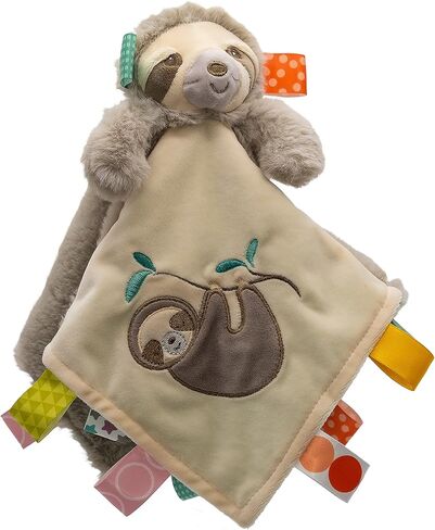 Taggies Touch & Feel Soft Cloth Book with Crinkle Paper & Squeaker, Molasses Sloth in Saudi Arabia