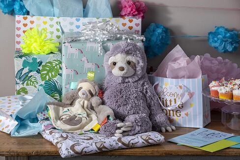Taggies Touch & Feel Soft Cloth Book with Crinkle Paper & Squeaker, Molasses Sloth in Saudi Arabia