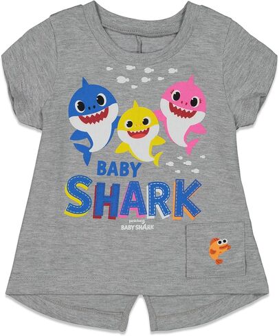 Pinkfong Baby Shark Tank Top and Shorts Infant to Little Kid in Saudi Arabia