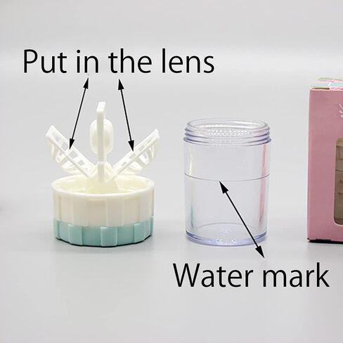 WUZAIYEHONG 4 PCS Manually Contact Lens Washer Cleaner Portable Contact Lens Cleaner Washer ，Contact Cleaning Case Box Container Soak Tool （Random color） in Saudi Arabia