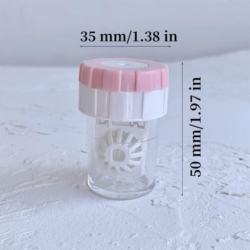 WUZAIYEHONG 4 PCS Manually Contact Lens Washer Cleaner Portable Contact Lens Cleaner Washer ，Contact Cleaning Case Box Container Soak Tool （Random color） in Saudi Arabia