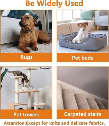 Annchwool Carpet Rake for Pet Hair Removal, 60'' Adjustable Long Handle,Reusable Pet Hair Removal Tool for Pet Hair Remover,Easy to Scraper Dog Hair & Cat Hair from Carpet,Rug,Mat in Kuwait