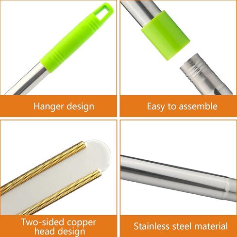 Annchwool Carpet Rake for Pet Hair Removal, 60'' Adjustable Long Handle,Reusable Pet Hair Removal Tool for Pet Hair Remover,Easy to Scraper Dog Hair & Cat Hair from Carpet,Rug,Mat in Kuwait