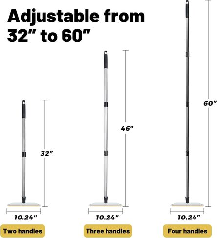 اداة ازالة شعر الحيوانات الاليفة بمقبض طويل قابل للتعديل بطول 60 انش من هسايا، مجرفة شعر الحيوانات الاليفة، مجرفة سجاد متينة لازالة شعر الحيوانات الاليفة، مكشطة لازالة الوبر للسجاد والحصير والاريكة in Kuwait