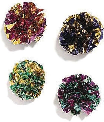 Ethical 1-1/2-Inch Mylar All Breed Sizes Balls Cat Toys, 4-Pack for All Breed Sizes in Saudi Arabia