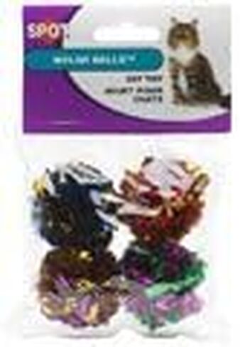 Ethical 1-1/2-Inch Mylar All Breed Sizes Balls Cat Toys, 4-Pack for All Breed Sizes in Saudi Arabia