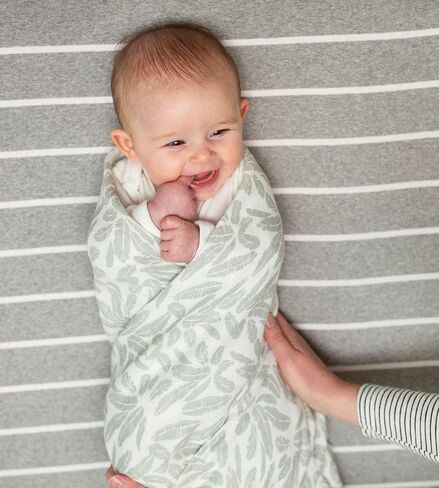 Burt's Bees Baby - HM25785 - قماط، بطانيات أطفال من قطن الموسلين، 3 عبوات، متعددة الأغراض خفيفة الوزن وقابلة للتنفس مصنوعة من القطن العضوي بنسبة 100% (Dottie Bee) in Saudi Arabia