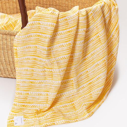 Burt's Bees Baby - HM25785 - قماط، بطانيات أطفال من قطن الموسلين، 3 عبوات، متعددة الأغراض خفيفة الوزن وقابلة للتنفس مصنوعة من القطن العضوي بنسبة 100% (Dottie Bee) in Saudi Arabia