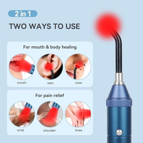 Red Light Therapy Cold Sores Treatment Healing Pain Relief for Lips Mouth Nose Ear,Knee Feet Hands Joint Muscle Nerve Health Care in Kuwait