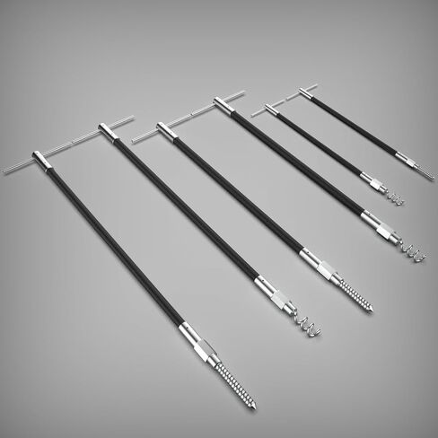 مجموعة مستخرج التعبئة HeipiChaio المكونة من 23 قطعة، مستخرج من الفولاذ المقاوم للصدأ، تتضمن عمودًا مرنًا مع طرف قابل للإزالة، ومستخرج من نوع المفتاح، ومجموعات خطافات تعبئة مرنة وصندوق أدوات من سبائك الألومنيوم. (23) in Kuwait