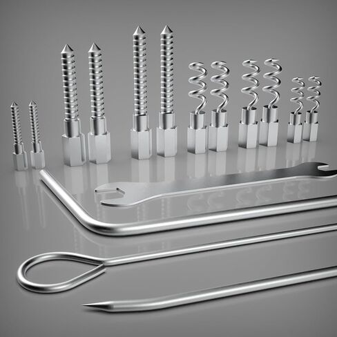 مجموعة مستخرج التعبئة HeipiChaio المكونة من 23 قطعة، مستخرج من الفولاذ المقاوم للصدأ، تتضمن عمودًا مرنًا مع طرف قابل للإزالة، ومستخرج من نوع المفتاح، ومجموعات خطافات تعبئة مرنة وصندوق أدوات من سبائك الألومنيوم. (23) in Kuwait