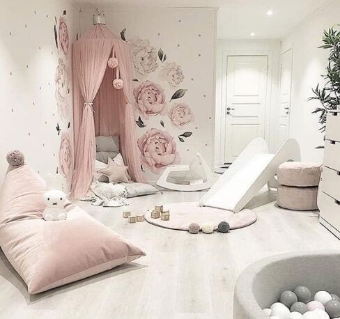 مظلة سرير للأطفال حديثي الولادة من ADESIGNSTORE - زاوية قراءة لسرير الأطفال وناموسية - سرير قلعة الأميرة هاوس معلق مظلة شفافة 10 طبقات (أبيض) in Kuwait