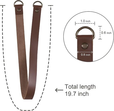 Home Queen Leather Curtain Tie Backs Attach to Wall, Outdoor Drape Holder Holdbacks Tiebacks with Hooks, Set of 2, Chocolate in Saudi Arabia