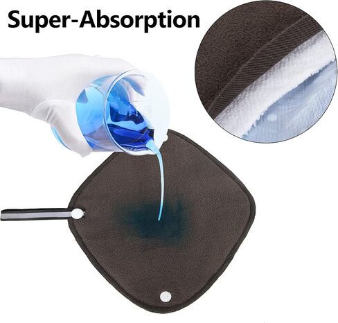 Teamoy 3Pcs Pee Cloth with Storage Bag, Reusable Pee Rag Hygienic Female Urination Solution for Camping, Hiking, Travel in Kuwait