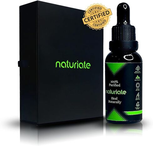 NATURIATE Sundried Shilajit Liquid Drops - Pure Himalayan Authentic 60 Days Sun Dried Shilajit - Source of Natural Herbal Trace Minerals, Fulvic Acid 85% - Humic Acid 12% (30ml, Pack of 1) in Saudi Arabia