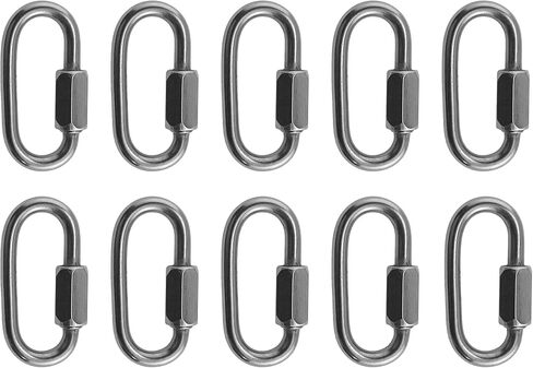 US STAINLESS 10 Pieces Stainless Steel 316 Quick Link 3/16" (5mm) Marine Grade in Saudi Arabia