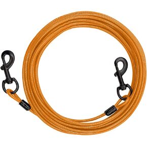 Dog Tie Out Cable for Dogs, Dog Runner Cable Outside Up to 125/250lbs,10/15/20/30FT Long Dog Leashe&Chains for Yard Outdoor and Camping (Blue, 10FT)