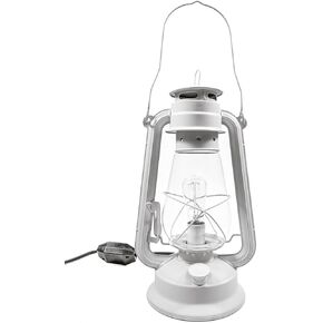 مصباح طاولة فانوس كهربائي قابل للتعتيم مع سلك خافت ومصباح إديسون عتيق - لمسة نهائية من الصدأ الريفي in Kuwait