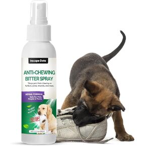 Inscape Data No Chew Spray for Dogs, Effective Bitter Spray for Dogs to Stop Chewing Christmas Tree & Furniture & Curtains - Alcohol Free, Indoor & Outdoor Use in Kuwait