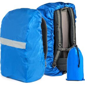 غطاء للمطر على الظهر مع بطانة عاكسة وحقيبة سفر - واقي حقيبة مقاوم للماء مع بطانة مرنة وعاكس أمان لركوب الدراجات | المشي لمسافات طويلة | التجديف | التخييم | تسلق الجبال in Kuwait