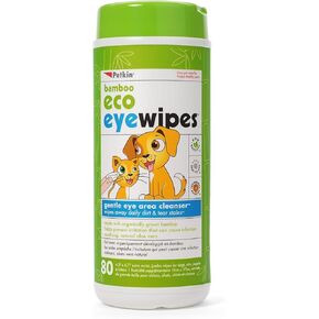 Petkin Bamboo Eco Eyewipes, 80 Count in Kuwait