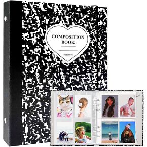 ألبوم صور SZHTSWU A5 Binder Kpop مع 20 قطعة داخلية لألبوم الصور مقاس 3 بوصات في أوراق فضفاضة قابلة لإعادة الملء 6 حلقات بنمط حجري غطاء غلاف بطاقة الصور الفوتوغرافية لتخزين بطاقات الصور، أخضر in Kuwait