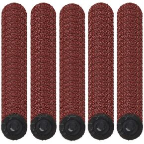 SI FANG 100Pcs 1 inch Quick Change Roll Lock Disc Aluminum Oxide Sanding Discs Coarse Grit R Type Surface Conditioning Disc for Die Grinder, Surface Prep, Grinding and Polishing (60 Grit Red or Taupe) in Kuwait