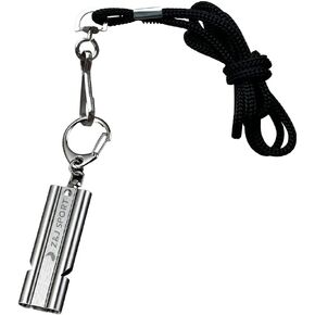 Z&J SPORT Emergency Survival Whistle, Kayak Whistle Waterproof, 304 Stainless Whistle with Lanyard & Keychain, Double Tube 100dB for Outdoor Camping, Hiking, Boating, Hunting, Training in Kuwait