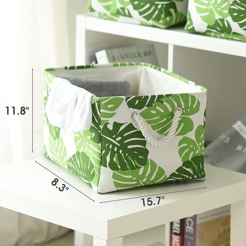 TcaFmac Organization and Storage Basket for Organizing - Large 2 Pack 16x12x12 inch Fabric Storage Cubes, Collapsible Storage Bins for Shelves Nursery Closet Gift Cloth Toy Books Baby (Grey) in Saudi Arabia