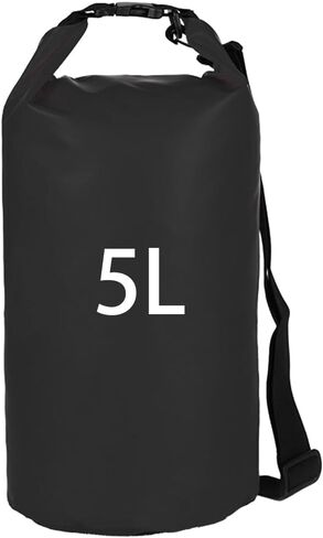 Apatal Dog Food Travel Bag, 20L Large Pet Food Travel Storage Bag with Shoulder Strap Waterproof Portable Puppy Feeder Container Food System to Keep Food Fresh for Camping Hiking-Black in Saudi Arabia