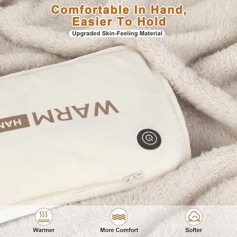 ihuan تدفئة اليد القابلة لإعادة الشحن، حقيبة محمولة لتدفئة اليد مع 3 مستويات للحرارة، قفازات تسخين كهربائية سريعة لتدفئة اليد مع بنك طاقة 10000 مللي أمبير في الساعة للصيد والتخييم وهدايا عيد الميلاد in Kuwait