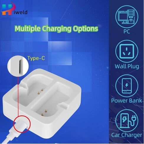 2-Pack 6040mAh Rechargeable Batteries with Charger Station for Ring Doorbell 2/3/4, Spotlight Camera, and Stick Up Cam – Upgraded Lithium-Ion Power Kit in Kuwait