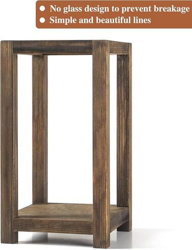 12 قطعة من فانوس الزفاف الخشبي، ديكور طاولة الزفاف الريفي، ديكور المزرعة، حامل شموع خشبي، هدية زفاف ريفية in Kuwait