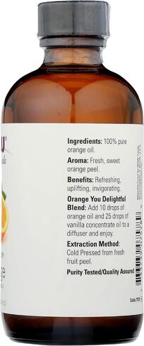 NOW FOODS Orange Essential Oil, 4 FZ in Saudi Arabia