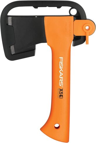 Fiskars Chopping Axe S X10 ، تتضمن حقيبة التخزين والحمل ، الطول: 44 سم ، طبقة غير لاصقة ، مقبض من الشفرة/الألياف الصلب عالي الجودة ، أسود/برتقالي ، 1015619 in Kuwait
