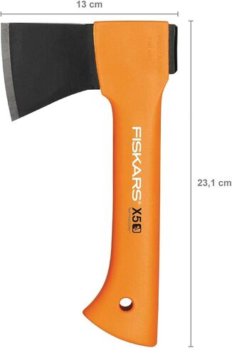 Fiskars Chopping Axe S X10 ، تتضمن حقيبة التخزين والحمل ، الطول: 44 سم ، طبقة غير لاصقة ، مقبض من الشفرة/الألياف الصلب عالي الجودة ، أسود/برتقالي ، 1015619 in Kuwait