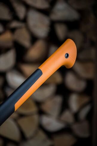 Fiskars Chopping Axe S X10 ، تتضمن حقيبة التخزين والحمل ، الطول: 44 سم ، طبقة غير لاصقة ، مقبض من الشفرة/الألياف الصلب عالي الجودة ، أسود/برتقالي ، 1015619 in Kuwait