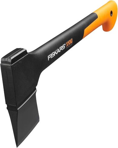 Fiskars Chopping Axe S X10 ، تتضمن حقيبة التخزين والحمل ، الطول: 44 سم ، طبقة غير لاصقة ، مقبض من الشفرة/الألياف الصلب عالي الجودة ، أسود/برتقالي ، 1015619 in Kuwait