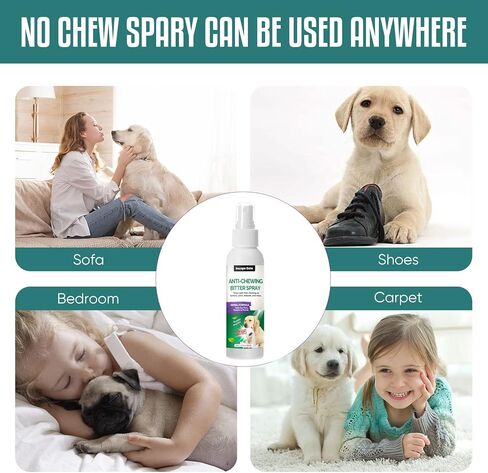 Inscape Data No Chew Spray for Dogs, Effective Bitter Spray for Dogs to Stop Chewing Christmas Tree & Furniture & Curtains - Alcohol Free, Indoor & Outdoor Use in Kuwait