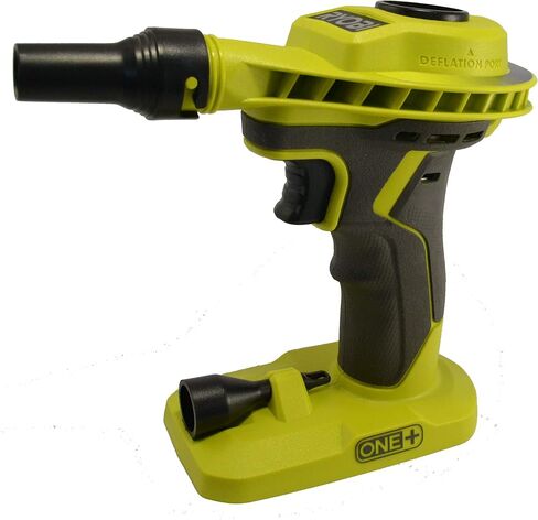 Ryobi P738T High Volume Air Inflator Bundle; 18-Volt ONE+ Lithium-Ion Cordless Power Inflator with (1) 1.5 Ah Battery and (1) 18-Volt Charger and Buho Flashlight in Kuwait