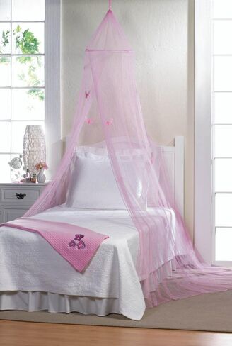Accent Plus Pink Mosquito, Tulle Girls Room, Princess Butterfly Bed Canopy in Saudi Arabia