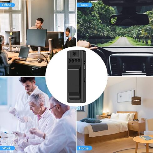 KONPCOIU Camera, Body Camera Night Vision, Body Cam Video HD 1080P, 128G Max Memory, Premium Body Cams with Motion Detection Wearable, with 128G Red Super high-Speed Memory Card in Kuwait