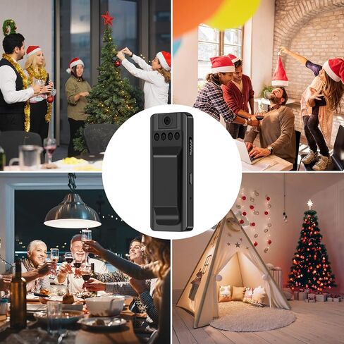 KONPCOIU Camera, Body Camera Night Vision, Body Cam Video HD 1080P, 128G Max Memory, Premium Body Cams with Motion Detection Wearable, with 128G Red Super high-Speed Memory Card in Kuwait