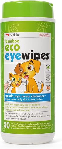 Petkin Bamboo Eco Eyewipes, 80 Count in Kuwait