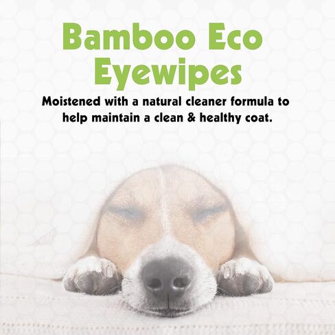 Petkin Bamboo Eco Eyewipes, 80 Count in Kuwait