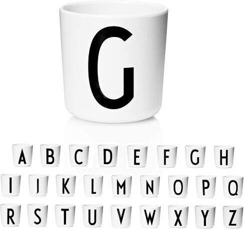 Design Letters Melamine Sippy cups for Baby 7 Oz Green | Kids Cups Designed in Denmark Reusable Cup for Baby 6+ Month|Learning Cup BPA/BPS Free | Children Drinking Cup Dishwasher Safe, Toddler Cup in Kuwait