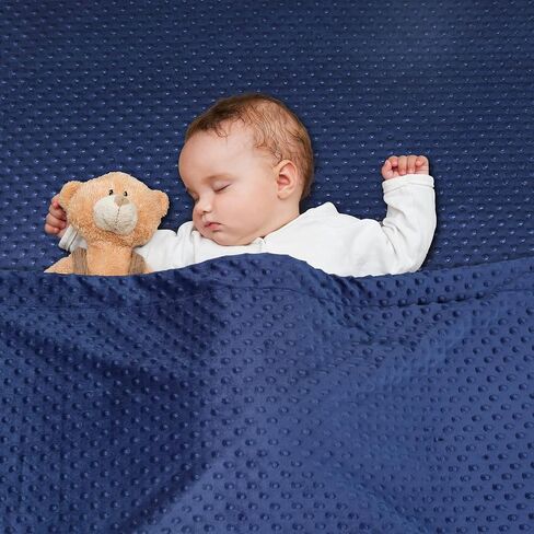 david's kids Micro Fleece Minky Baby Blanket for Boys Girls Neutral with Double Layer and Soothing Raised Dots, Breathable and Soft Lightweight Receiving Blanket for Newborns 30x40 Inches, White in Saudi Arabia