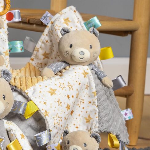 Taggies Stuffed Animal Security Blanket, 13 x 13-Inches, Be a Star Bear in Saudi Arabia